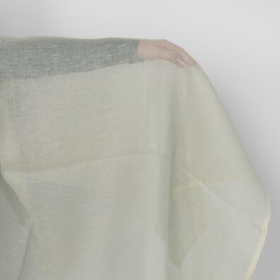 Lininis audinys pilkšvai žalsvas permatomas
