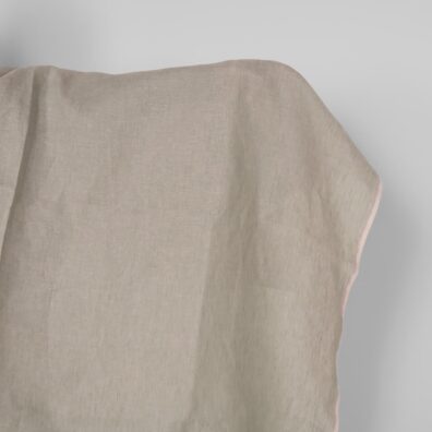 Lininis audinys žalsvai alyvinis