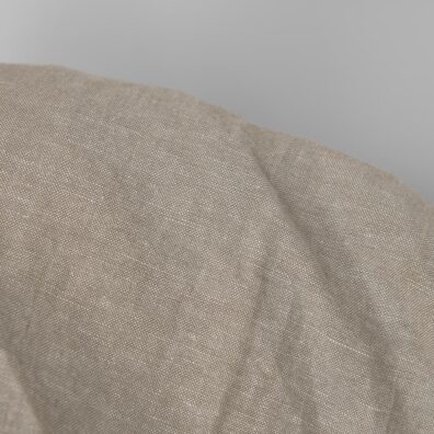 Lino - medvilnės audinys rusvai pilkas skalbtas tinka drabužiams ir namų tekstilės gaminiams siūti