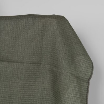 Lino audinys pilkai žaliu rombų raštu