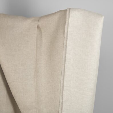 Lininis audinys natūralus-baltas dvipusis