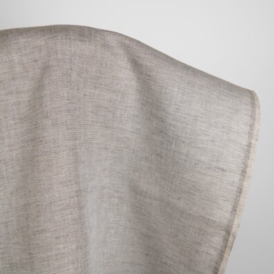 Lininis pilkas melanžinis audinys 150cm pločio