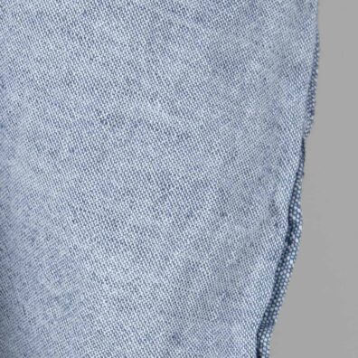 Platus lino - medvilnės audinys baltai mėlynas melanžinis skalbtas