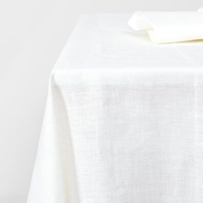 VEILA lininė pieno baltumo staltiesė