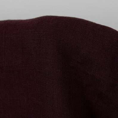 Lino audinys tamsiai rudas skalbtas tinka drabužiams ir namų tekstilės gaminiams siūti