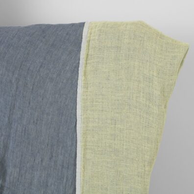 Lininis audinys pilkai gelsvas dvipusis skalbtas