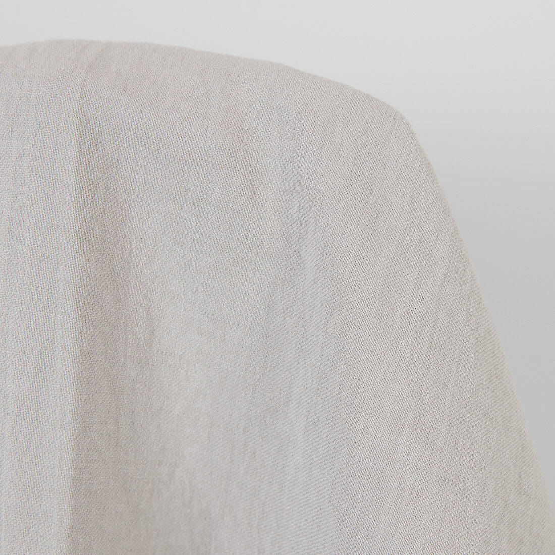 Lino - medvilnės audinys šviesiai pilkas melanžinis skalbtas