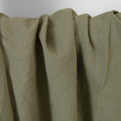 Puslininis audinys rusvai žalsvas skalbtas minkštas švelnus