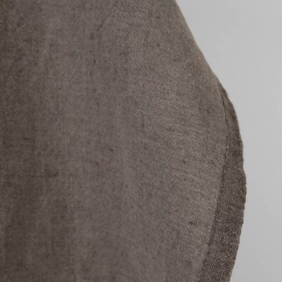 Puslininis audinys pilkšvai rudas melanžinis skalbtas minkštas švelnus