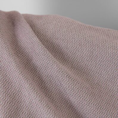 Puslininis audinys pilkai alyvinis zigzago raštu skalbtas minkštas švelnus