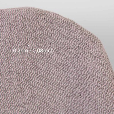 Puslininis sunkus audinys pilkai alyvinis zigzago raštu skalbtas tinka drabužiams ir namų tekstilės gaminiams siūti