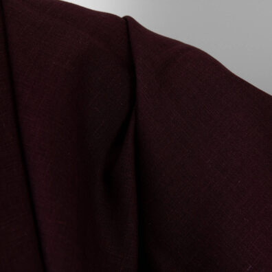 Lino audinys tamsiai rudas 150cm pločio