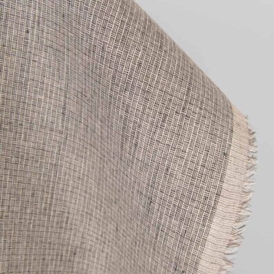 Lino audinys rožiniu-rudu raštu