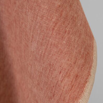 Lininis audinys rusvai raudonas melanžinis 150cm pločio