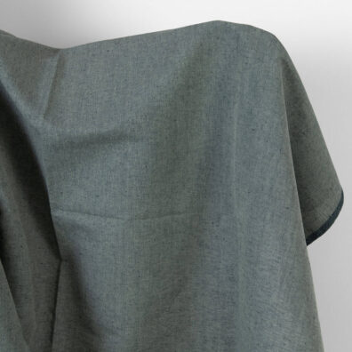 Puslininis audinys žalsvas-tamsiai mėlynas melanžinis