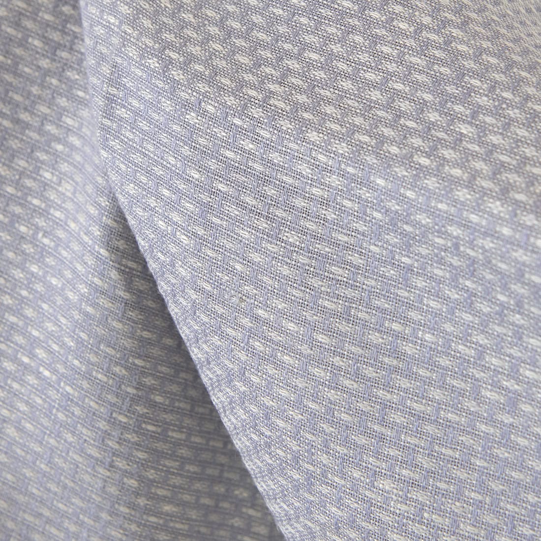 Smulkiaraštis lino-vilnos audinys šviesiai violetinis-gelsvas