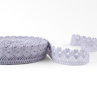 Lininis nėrinys pilkai violetinis Nr. 86