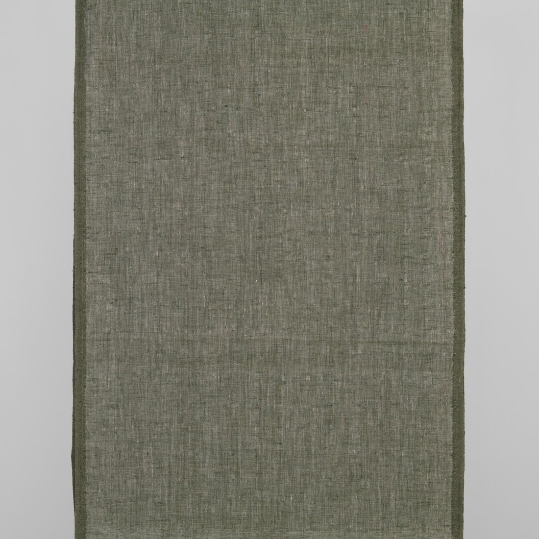 Lininis rankšluostinis audinys žalios ir natūralios melanžas