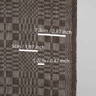 Lininis rankšluostinis audinys ruda ir natūrali languotas, 50 cm pločio