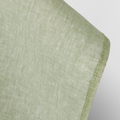 Lininis audinys blyškios šalavijų žalios spalvos, 100% lino