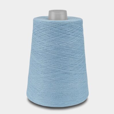 Medvilniniai verpalai melsvos spalvos mezgimui, nėrimui, audimui, rankdarbiams