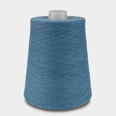 Medvilniniai verpalai žalsvai mėlynos spalvos mezgimui, nėrimui, audimui, rankdarbiams