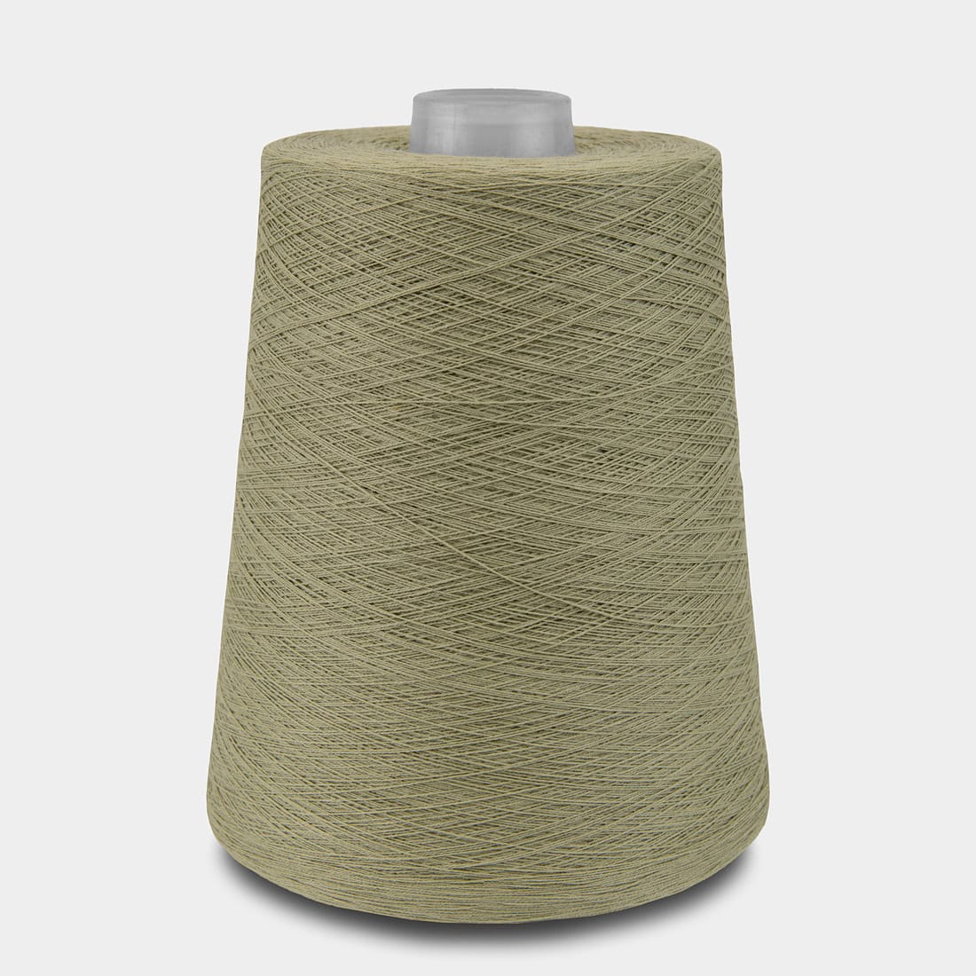 Medvilniniai verpalai alyvuogių žalios spalvos mezgimui, nėrimui, audimui, rankdarbiams