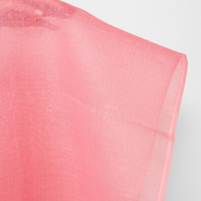 Lininis audinys retas ryškiai rožinis, lengvas