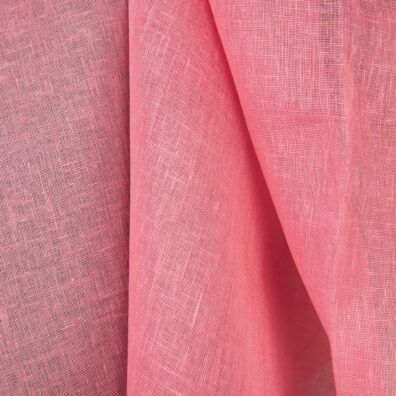 Lininis audinys retas ryškiai rožinis, 150cm pločio