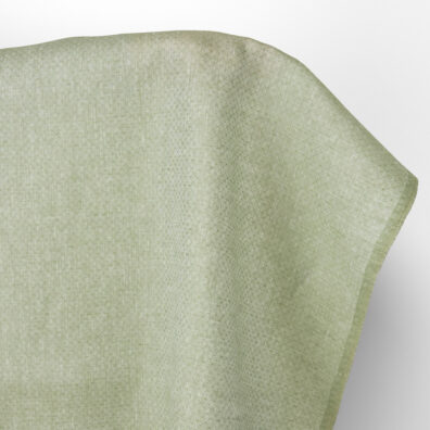 Lininis audinys blyškiai žalias su rombu raštu