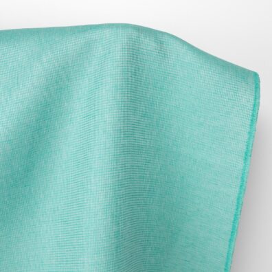 Lininis audinys ryškios turkio žalios „vaflinis“