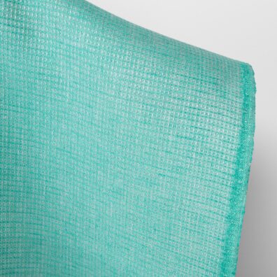 Lininis audinys ryškios turkio žalios „vaflinis“