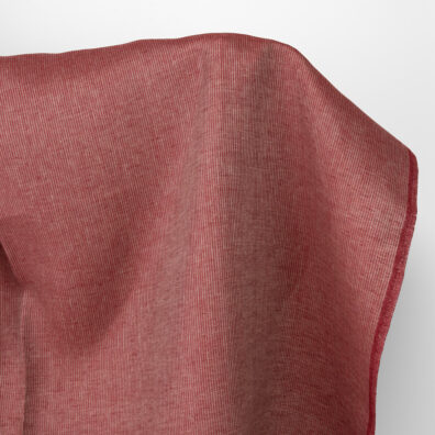 Lininis audinys vyno raudonos spalvos dryžuotas
