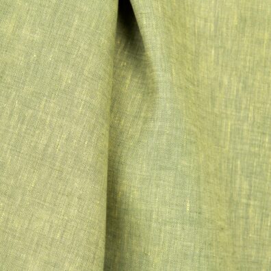 Lininis audinys gelsvos ir žalios melanžas