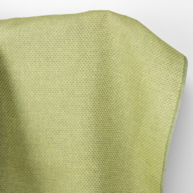 Lininis audinys gelsvos ir žalios taškuotas