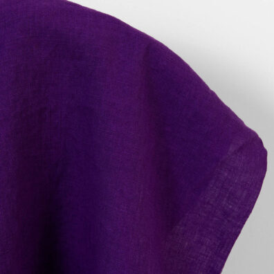 Lininis audinys tamsiai ryškiai violetinis, skalbtas