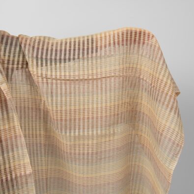 Rzadko tkana tkanina lniana w przeźroczyste paski