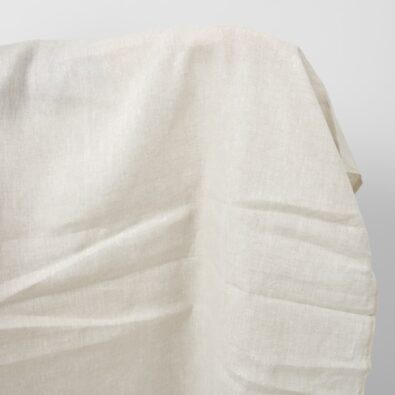 Tkanina lniana gładka szara