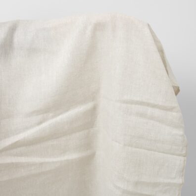 Tkanina lniana gładka szara