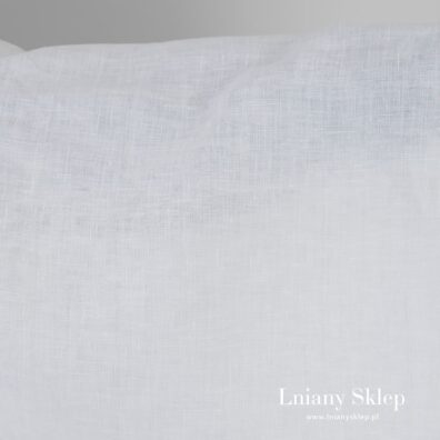 100% lniana tkanina w kolorze złamanej bieli