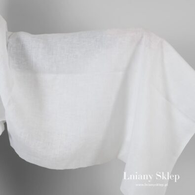 Śnieżnobiały lekki len