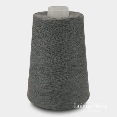 Ciemnoszara Przędza Lniana