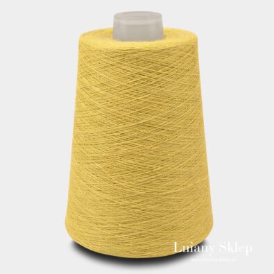 Musztardowa przędza lniana 6(13)