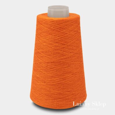 Pomarańczowa przędza lniana 8(1)