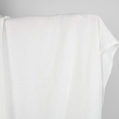 Prana mlecznobiała tkanina lniana