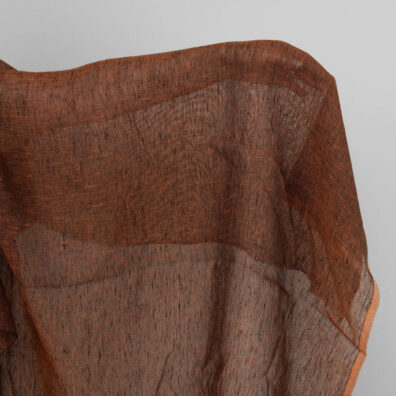 Pomarańczowy przeźroczysty len