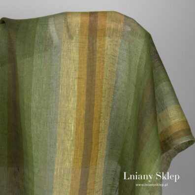 Kolorowy przeźroczysty len.