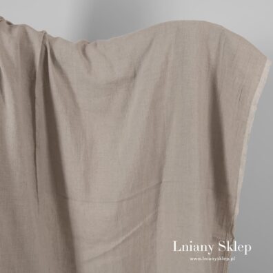 Prana szara tkanina lniana