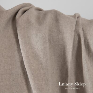 Prana szara tkanina lniana