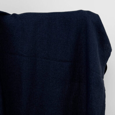 Ciemna żakardowa prana tkanina lniano - bawełniana